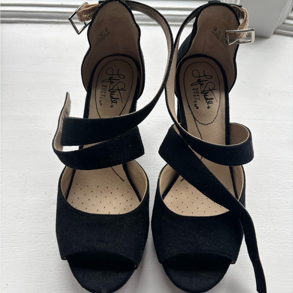 Stylish Black Heels by Life Stride